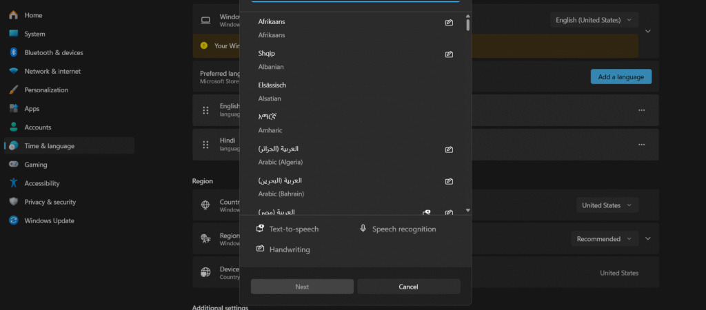 How to Add language in Windows 11