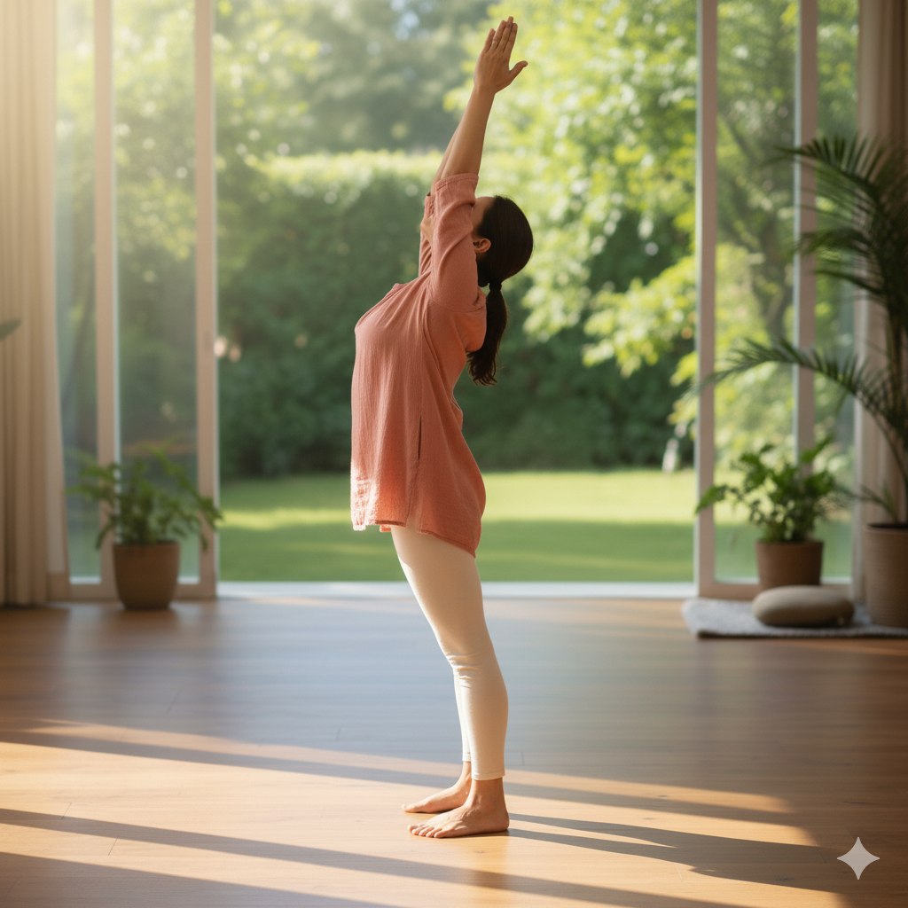 आसन 11 हस्त उत्तानासन (Raised Arms Pose)