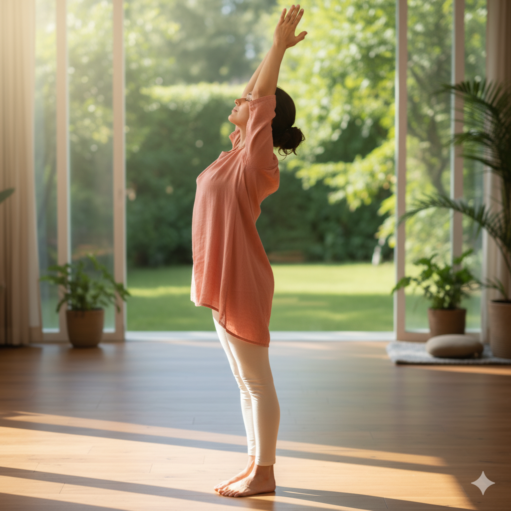 आसन 2 हस्त उत्तानासन (Raised Arms Pose)