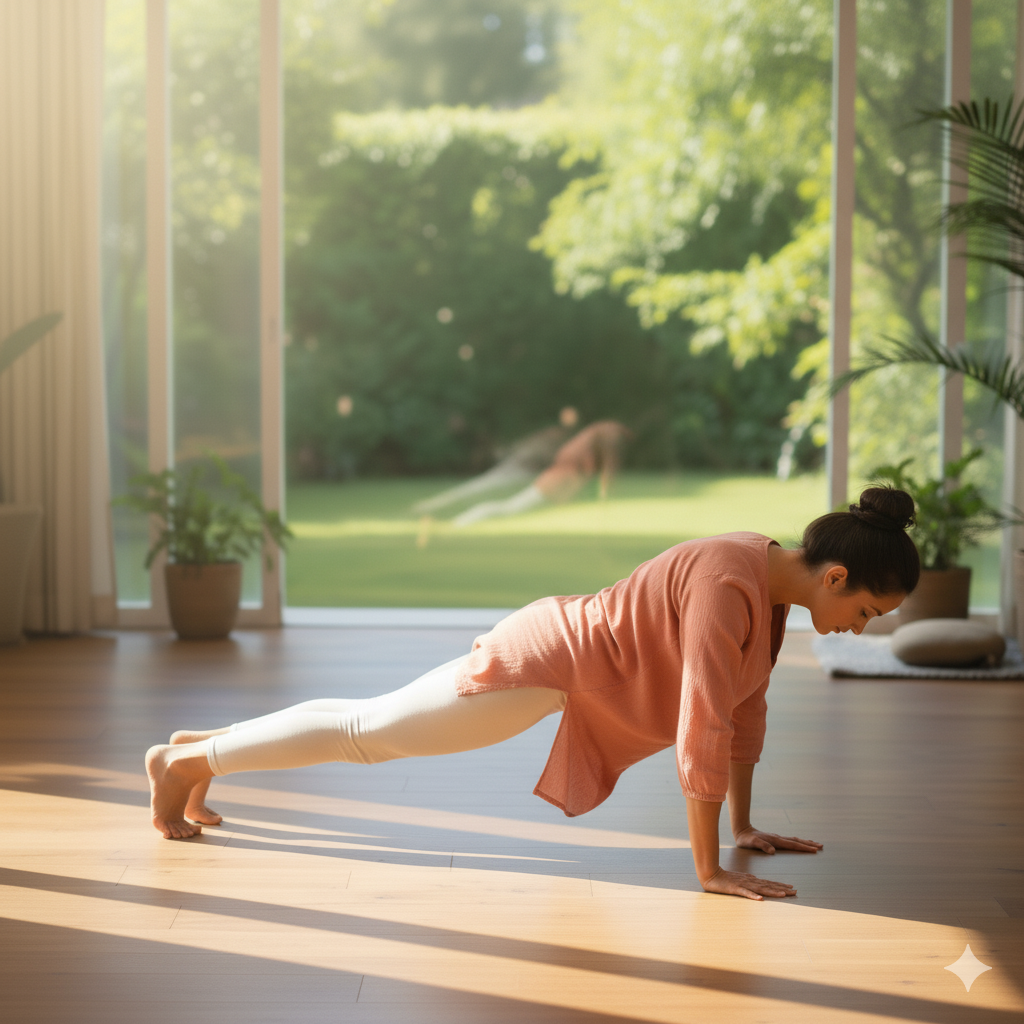 आसन 5 दंडासन (Stick Pose)