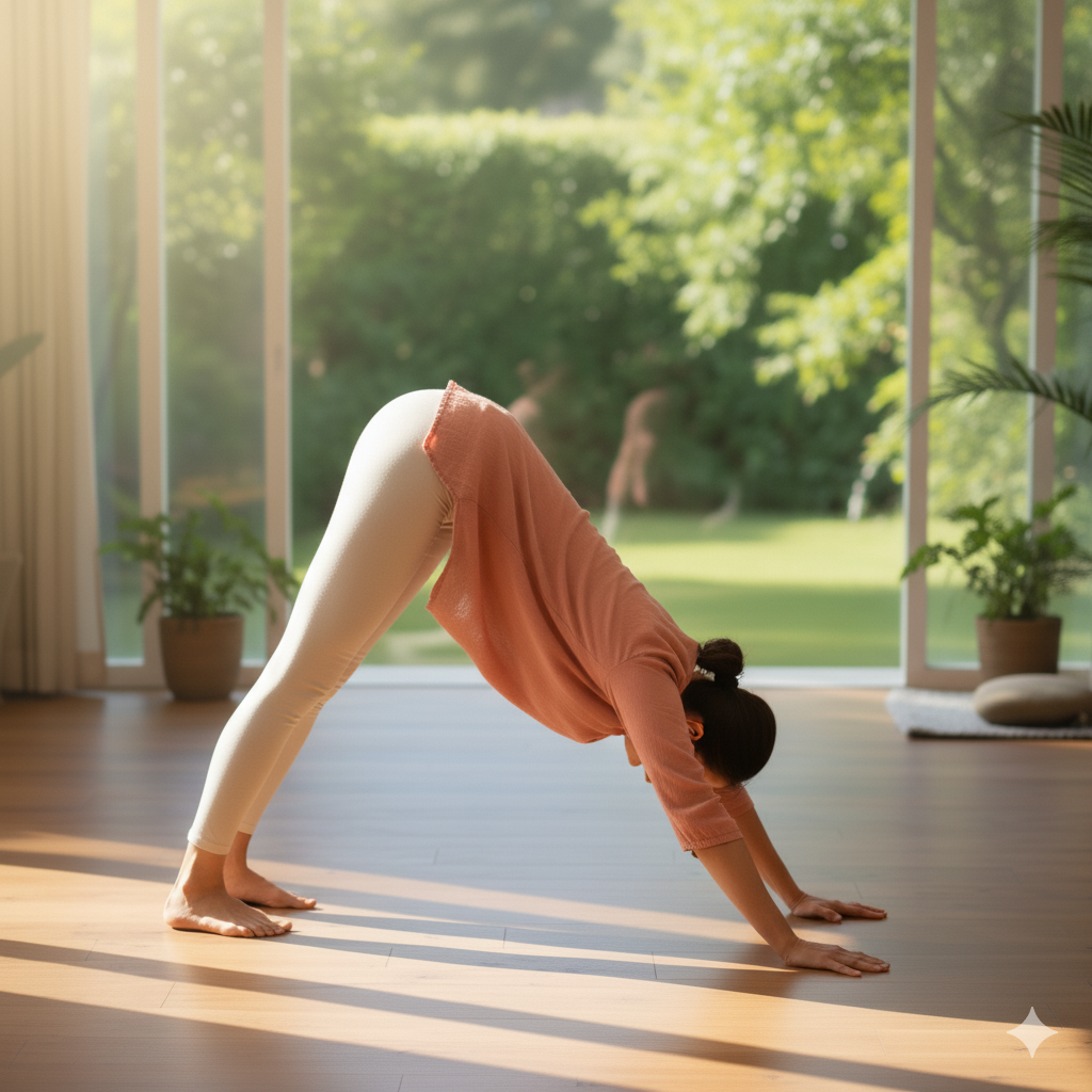 आसन 8 अधो मुख श्वानासन (Downward Facing Dog)